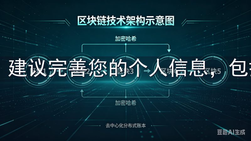 建议完善您的个人信息，包括头像、昵称以及联系方式等。